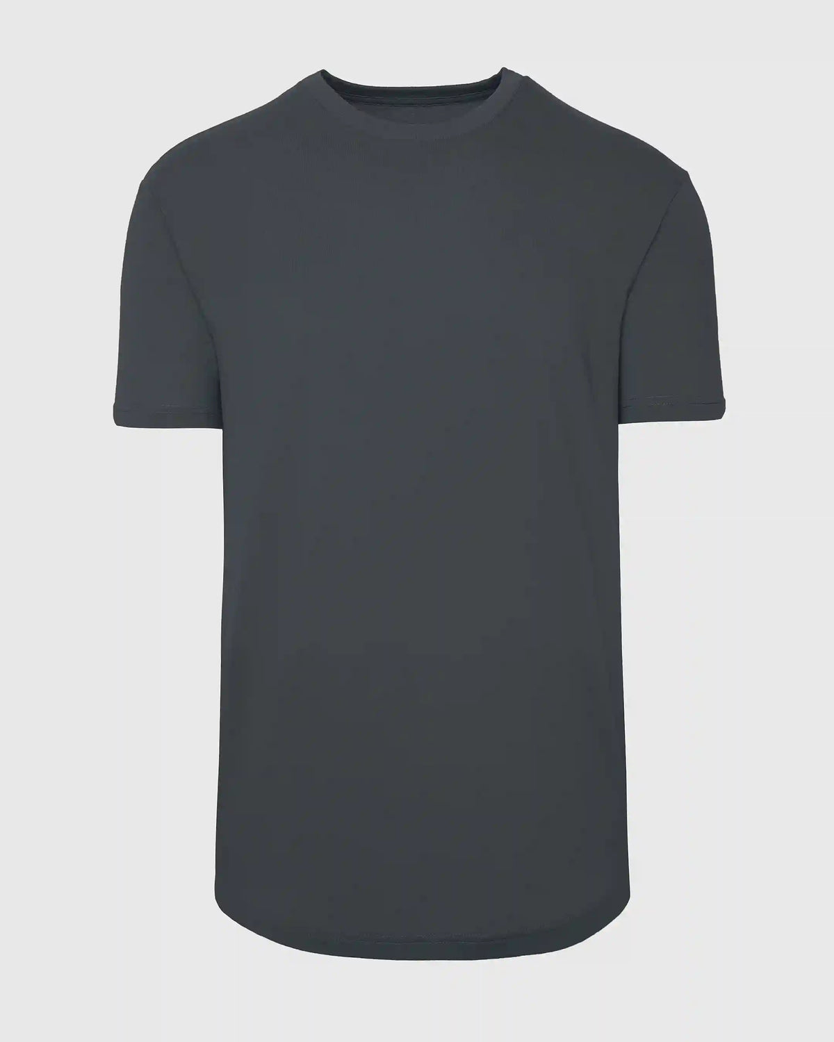 Carbon Curved Hem Classic Crew Neck