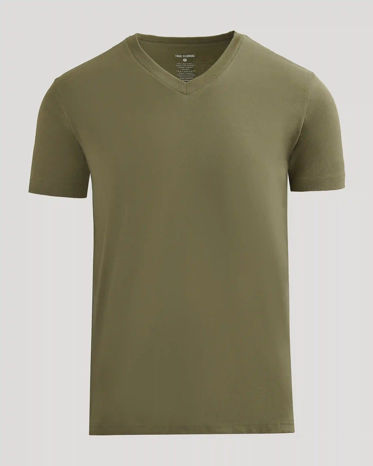 Military Green Classic V-Neck