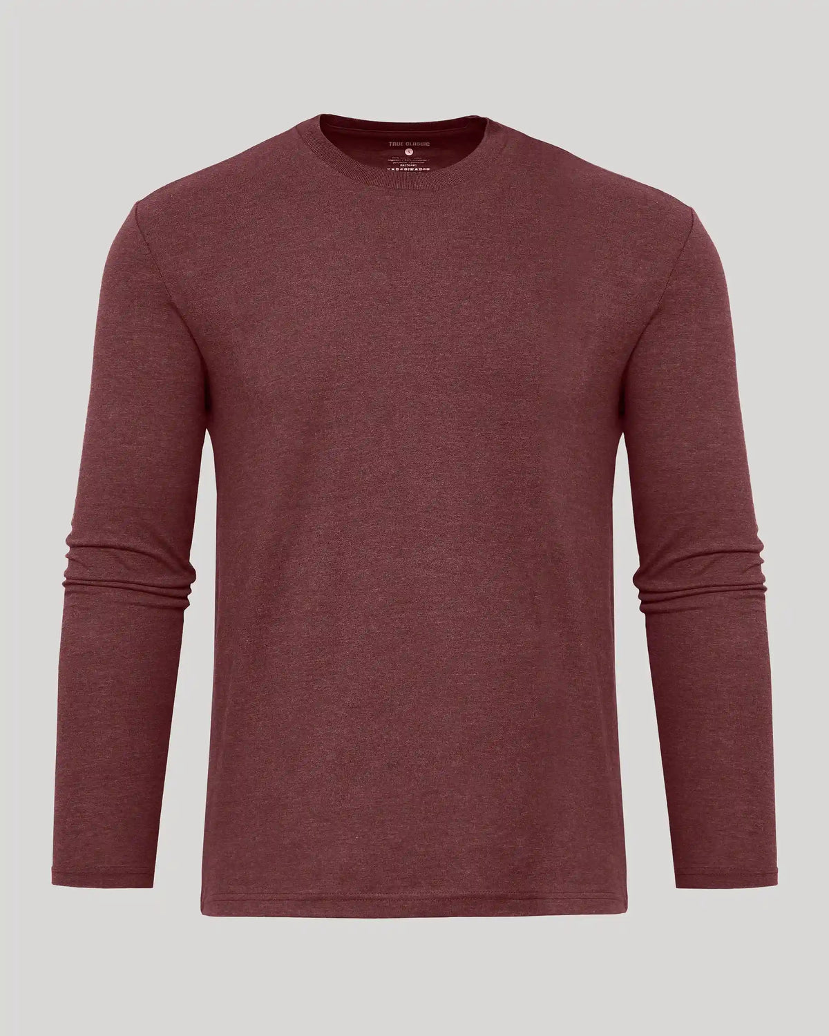 Dark Heather Clovewood Classic Long Sleeve Crew Neck