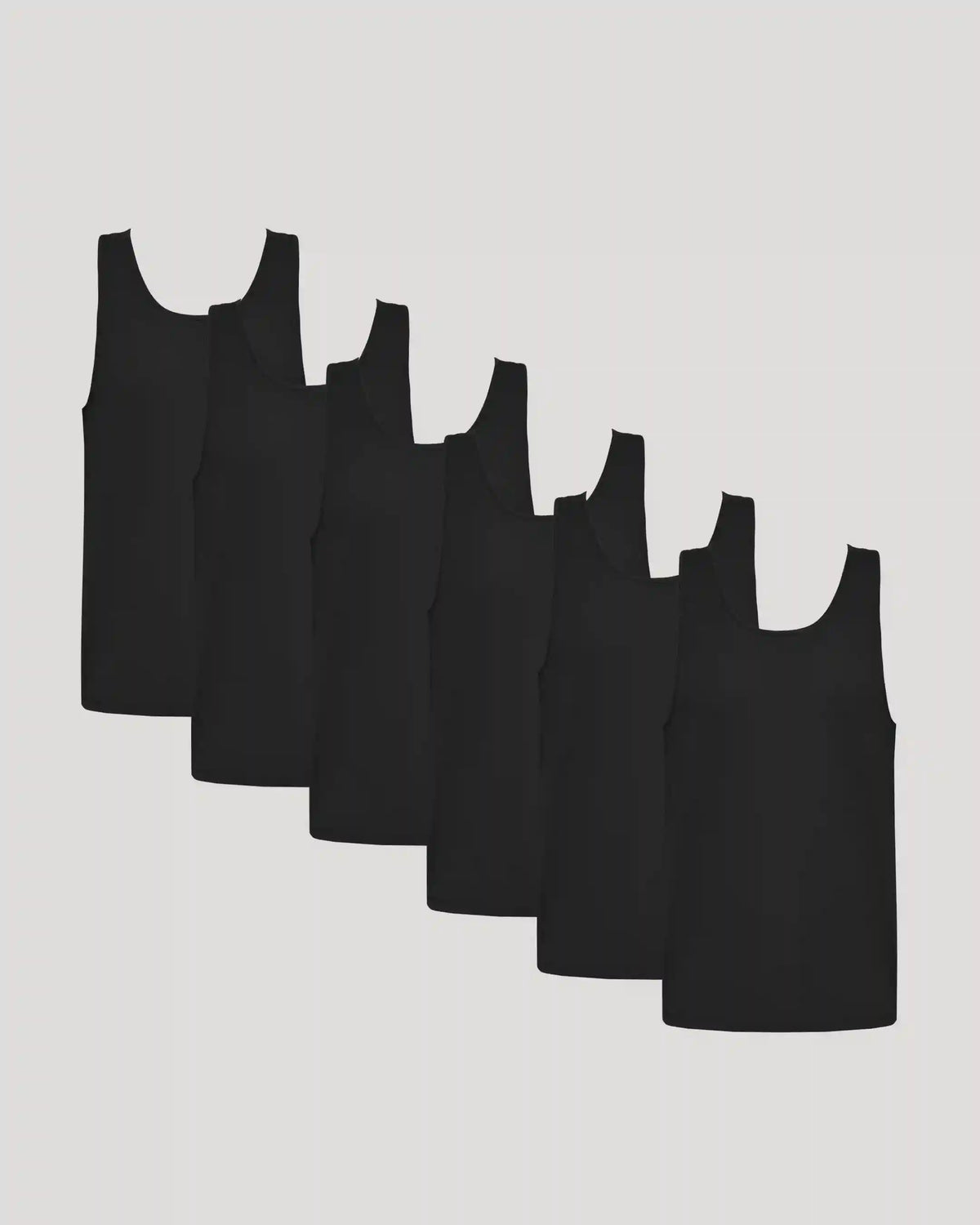 All Black Active Mesh Tank 6-Pack