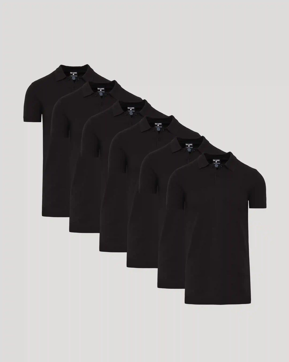 Black Tall Dressy Polo 6-Pack