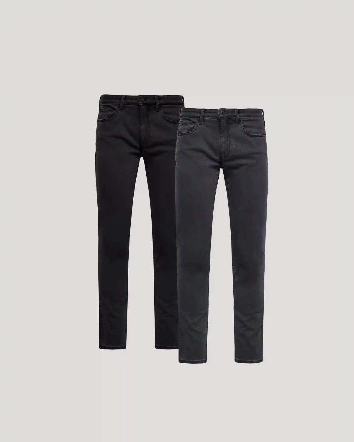 Black & Gray Wash Slim Comfort Stretch Jeans 2-Pack