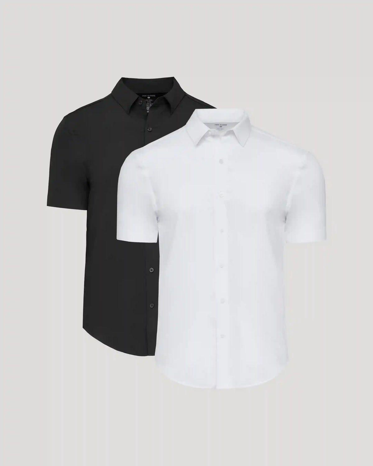 Black & White Short Sleeve Performance Dress Shirt 2-Pack