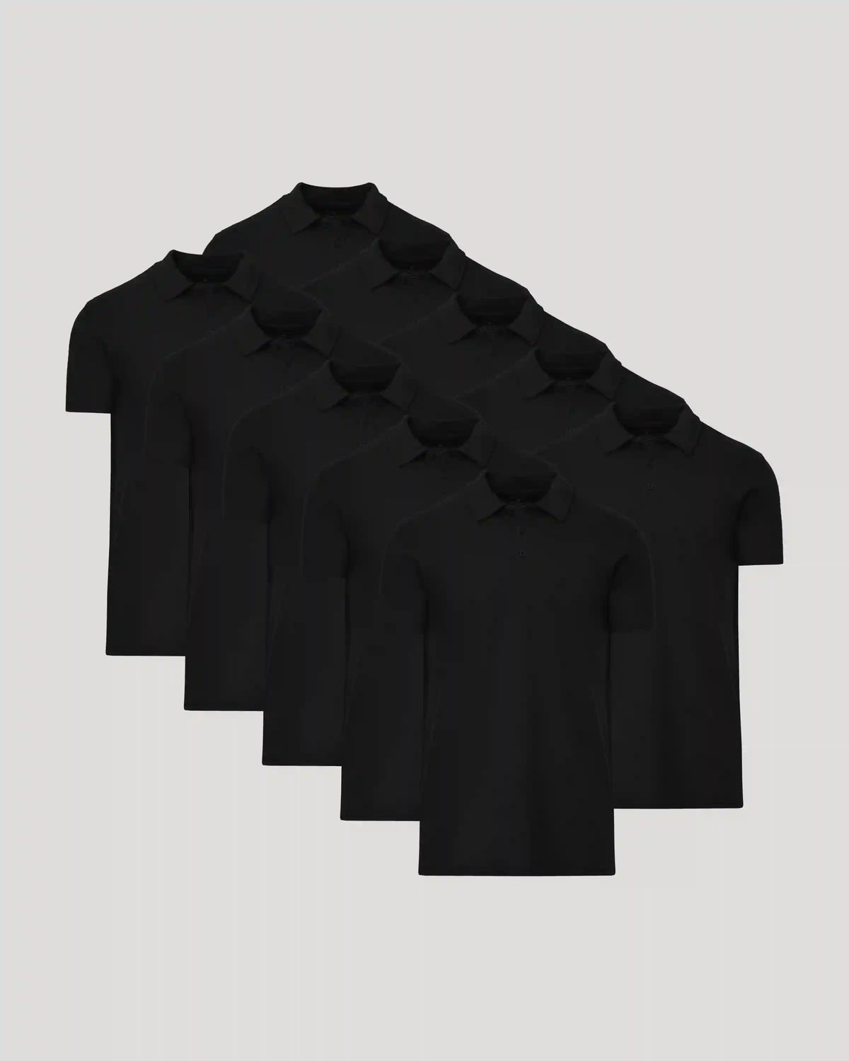 All Black Tall Classic Polo 10-Pack
