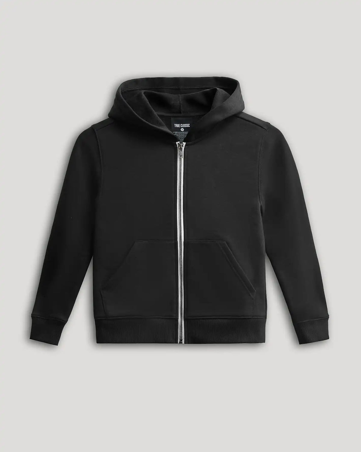 Boys' Black Fleece Full Zip Hoodie