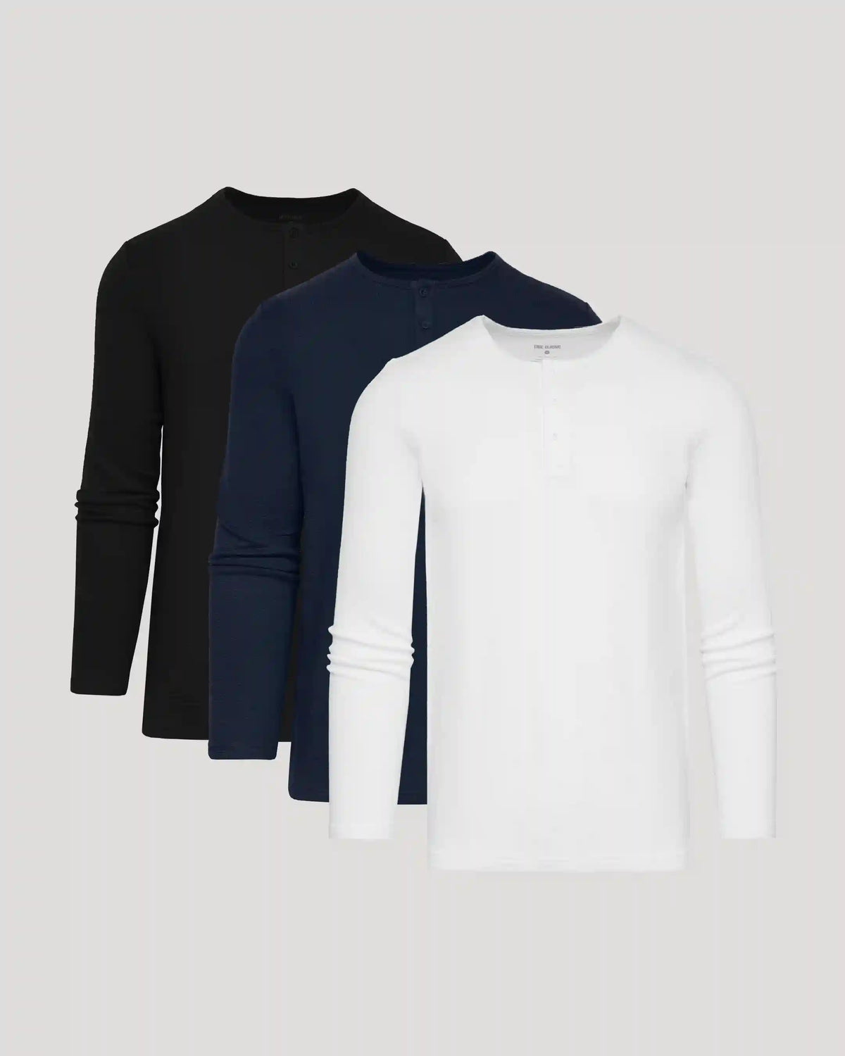 The Standard Waffle Long Sleeve Henley 3-Pack
