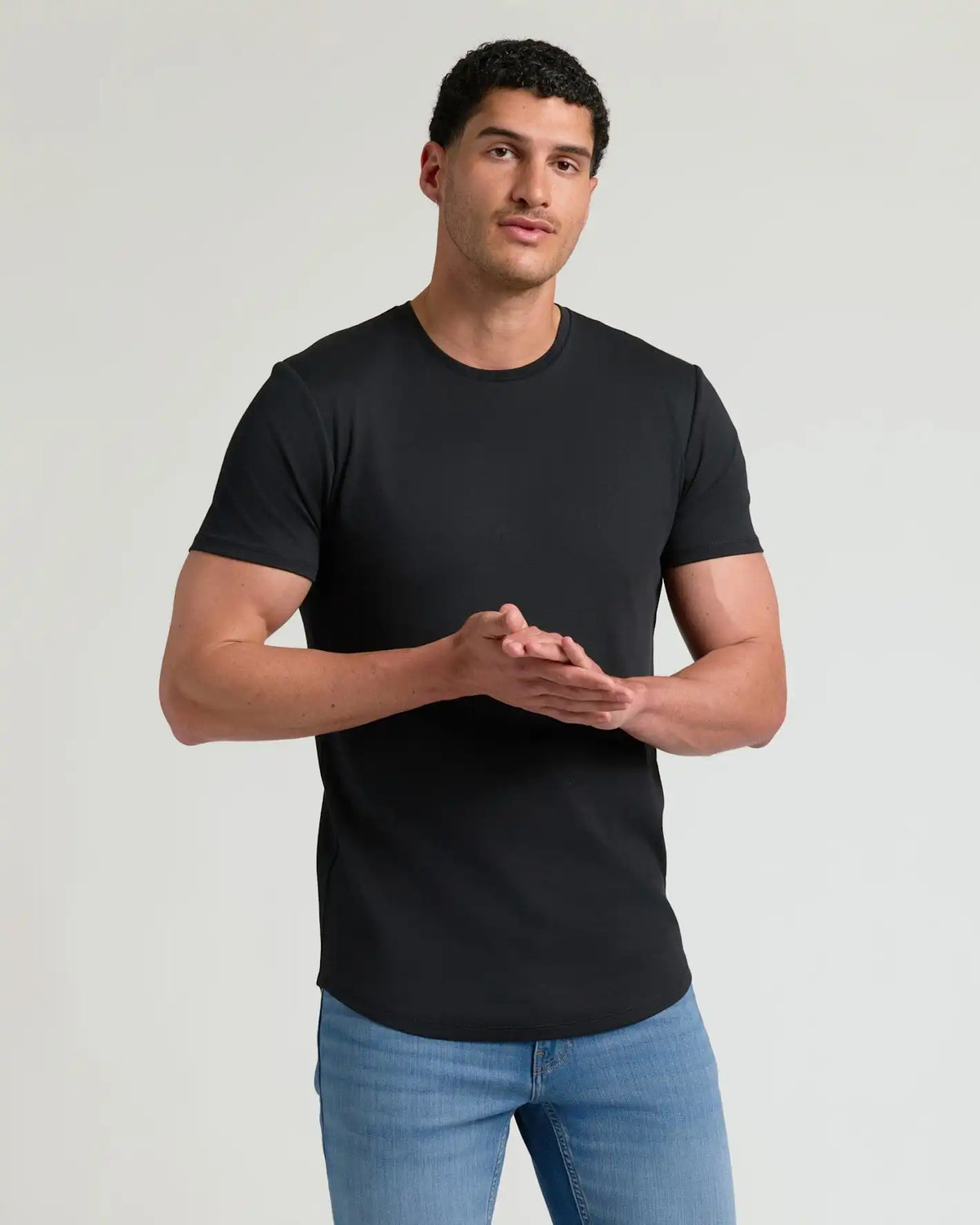 Tall Pima Cotton Blend Curved Hem Crew 7-Pack