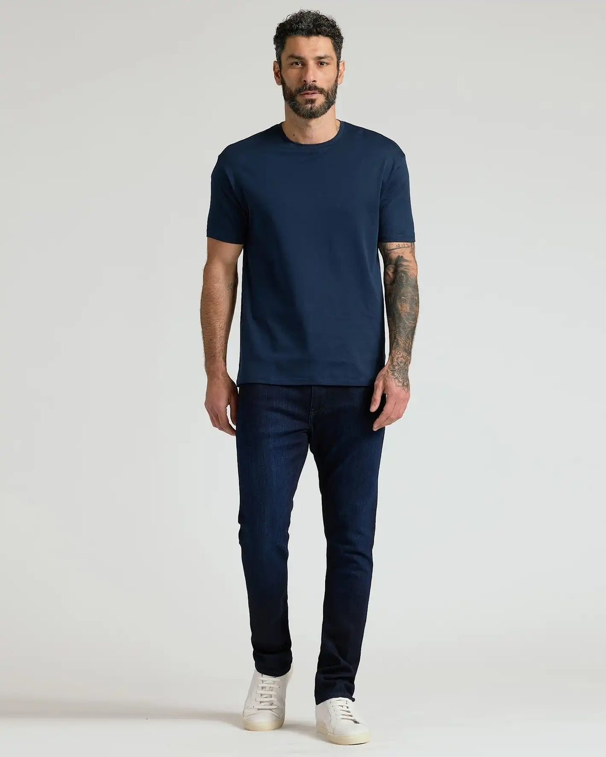 Slim Indigo and Medium Wash Comfort Stretch Jeans 2-Pack